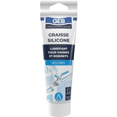 Afbeelding van GEB Siliconenvet smeermiddel voor kranen en sanitair. Speciaal drinkwater tube van 125 ml wit
