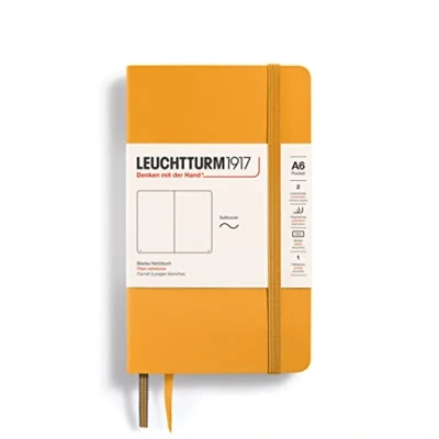 Afbeelding van Leuchtturm1917 A6 Pocket Notitieboek Blanco Softcover Rising Sun