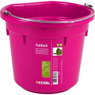 Afbeelding van Kerbl Emmer met Vlakke Kant Roze