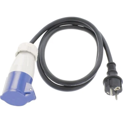 Afbeelding van CEE verloopkabel Q link 1.5 meter (16A, 230V, 3x2.5mm², IP44, Schuko naar vrouwelijk)