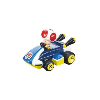 Afbeelding van Carrera RC Mario Kart Mini Toad voor kinderen en volwassenen, jongens meisjes, unieke originele licentie, direct rijplezier met klaar om te lopen, authentieke ervaring, blauw