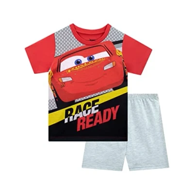 Afbeelding van Disney Boys Cars Lightning McQueen korte pyjama voor kinderen, Meerkleurig