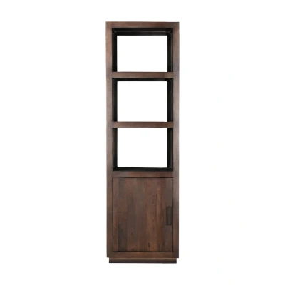 Afbeelding van Livingfurn Boekenkasten Jaxx Brown 60cm Mangohout