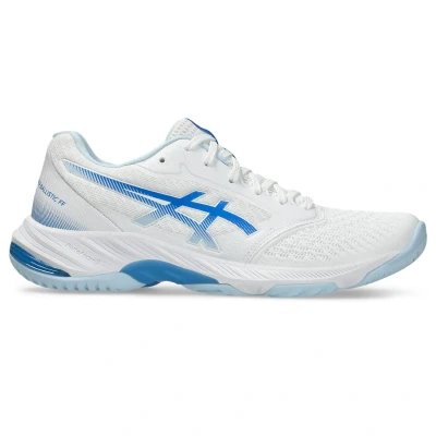 Afbeelding van Asics Netburner Ballistic 3 Volleybalschoenen, Dames, Maat: 43.5, White/blue coast Textiel/ synthetisch