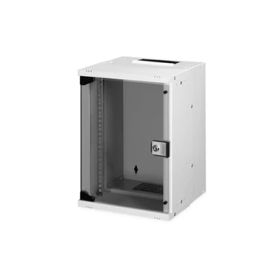Afbeelding van Digitus DN 49102 10inch wandkast 9 HE Grijs, Grijs (metalen behuizing), (RAL 7035)