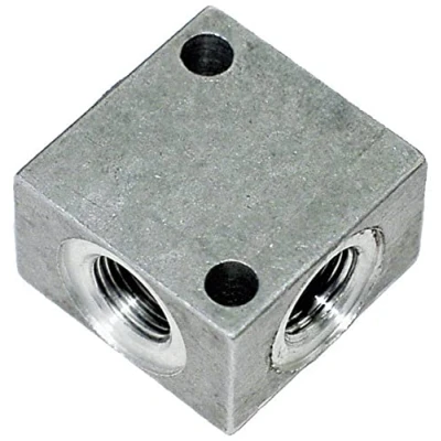 Afbeelding van ICH 60403 Verdeelblok alu. G1/4 (vierkant 4 voud) l=40