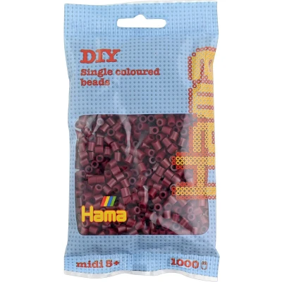 Afbeelding van Hama Strijkkralen 1000 Stuks Bordeauxrood