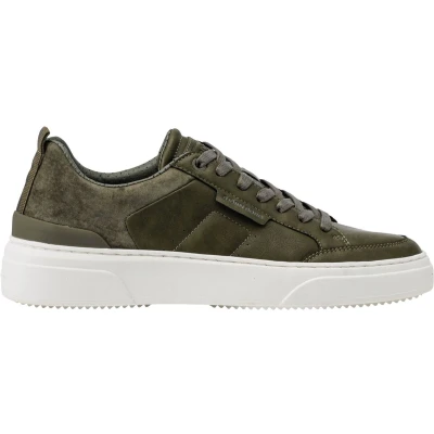 Afbeelding van Bjorn Borg T1930 Tennis Mid heren sneaker Donkergroen Maat 42