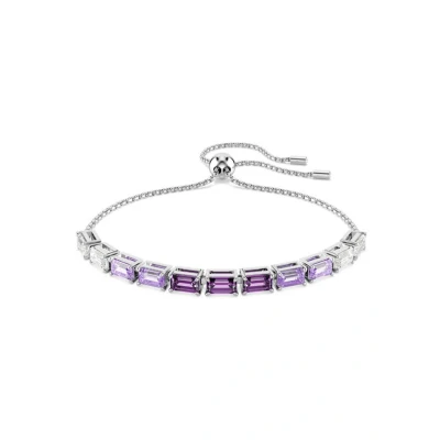 Afbeelding van Swarovski dames Matrix armband met kristal M in de kleur Zilver