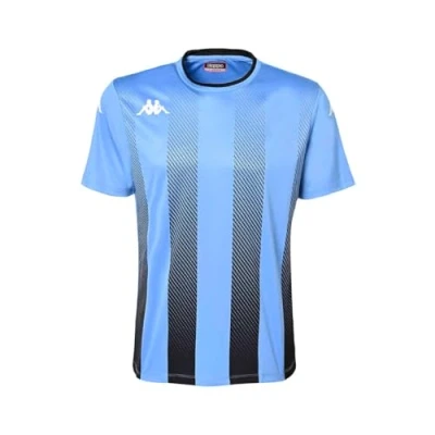 Image de Kappa Maillot Bugo pour Homme, Bleu Clair, Noir, XL