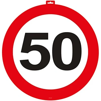 Afbeelding van 50 Jaar Verkeersbord Deurbord 47cm