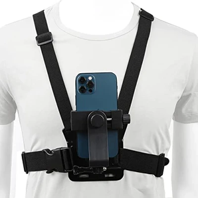 Afbeelding van PellKing mobiele telefoonborst, houder voor telefoon, clip, actiecamera, POV Samsung iPhone Plus enz