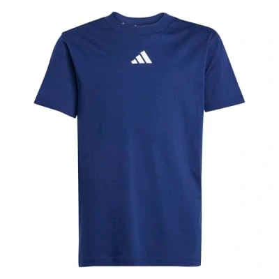 Afbeelding van adidas Performance TEE Tshirt print voor kinderen, Maat: 152, Dark blue/white