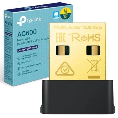 Image de TP Link Archer T2UB Nano V1 Adaptateur réseau USB 2.0 Wi Fi 5, Bluetooth 4.2