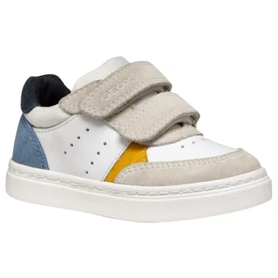 Afbeelding van Geox B Nashik Boy C Sneakers voor babyjongens, Wit/Lichtblauw