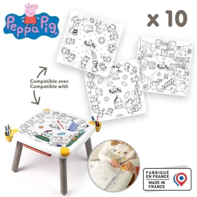Afbeelding van Smoby Navulkleurplaten voor de creatieve kindertafel 10 Peppa Pig kleurplaten