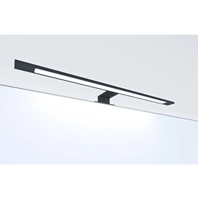 Afbeelding van LED badkamerlamp zwart 600 mm spiegellamp verlichting wandlamp, kleurtemperatuur: Newtre wit