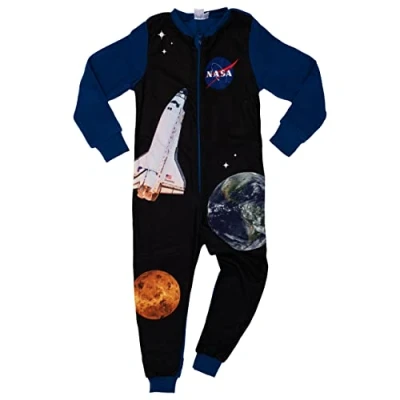 Afbeelding van NASA Jumpsuit voor jongens, pyjama kinderen, Blauw/Zwart (as3, digitaal, digitaal_110, digitaal_116, regular),