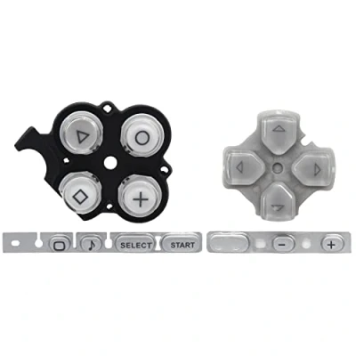 Afbeelding van OSTENT 2 stuks vervangende knoppen voor Sony PSP 3000 Slim console, zilver, zilver.