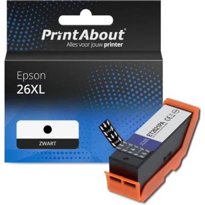 Afbeelding van Huismerk Epson 26XL (C13T26214012) Inktcartridge Zwart Hoge capaciteit