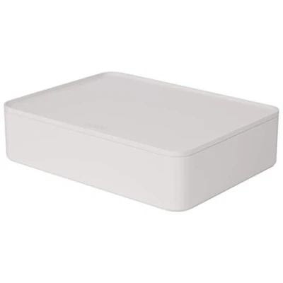 Afbeelding van Han Ha 1110 12 Smart Organiser Allison Box Met Binnenschaal En Deksel Sneeuw Wit, Stapelbaar