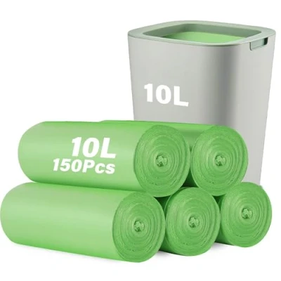 Afbeelding van KOMABLEN 150 x 10 liter biologische vuilniszakken composteerbare en scheurvaste voor keuken, kantoor, woonkamer