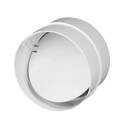 Afbeelding van Ventilatiesysteem Verbinder Rückstauklappe Awenta connector met terugslagklep van kunststof, wit, Ø 150 mm