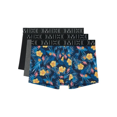 Afbeelding van Hom heren Gino boxershorts met logoband in 3 pack de kleur Zwart, maat: M