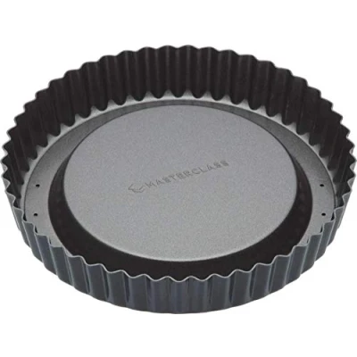 Afbeelding van Ronde bakvorm geribbeld met losse verhoogde bodem, 20cm Masterclass