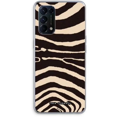 Afbeelding van Case Company® hoesje geschikt voor Oppo Find X3 Lite Arizona Zebra Soft Cover Telefoonhoesje Bescherming aan alle Kanten en Schermrand