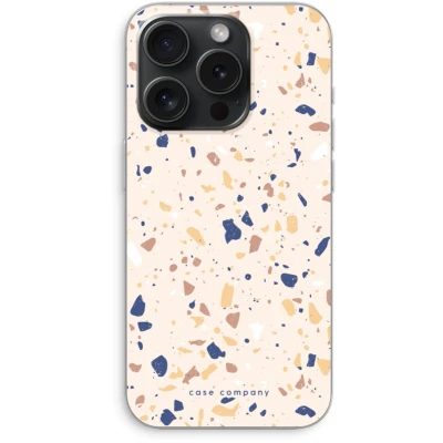 Afbeelding van Case Company® hoesje geschikt voor iPhone 15 Pro Terrazzo N23 Soft Cover Telefoonhoesje Bescherming aan alle Kanten en Schermrand