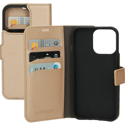 Afbeelding van Mobiparts Saffiano Wallet Case Apple iPhone 13 Pro Copper