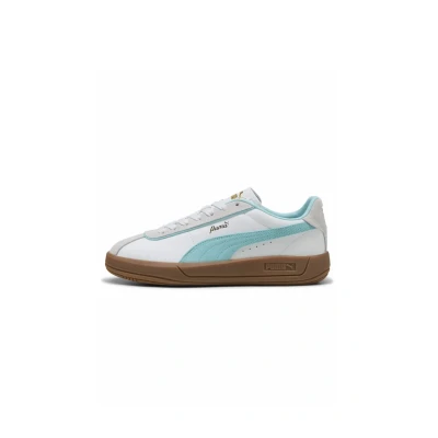 Afbeelding van Puma CLUB Klassika Sneakers laag whitesafe lakefeather gray, Dames, Maat: 35.5, White safe lake feather gray Leer/ synthetisch