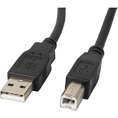 Afbeelding van Kabel USB 2.0a naar B Lanberg 480 Mb/s Zwart 1,8 m
