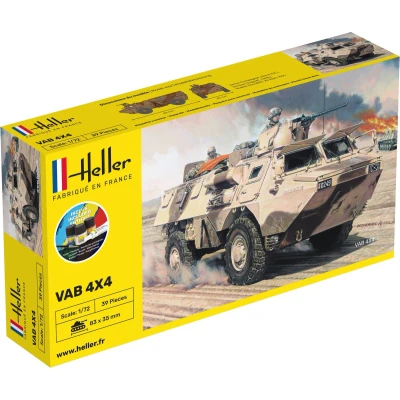 Afbeelding van 1:72 Heller 56898 VAB 4X4 Starter Kit Plastic Modelbouwpakket