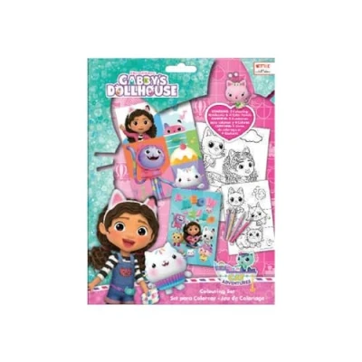 Afbeelding van Gabby`s Dollhouse Hobbyset Kleurset Tekeningen met potloden