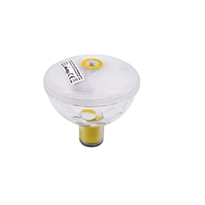 Afbeelding van Drijvende discolamp partylamp op batterij 8,6 cm set 12 stuks
