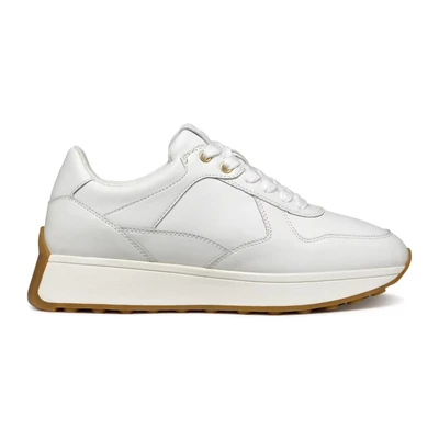 Afbeelding van Geox Amabel Sneakers laag, Dames, Maat: 37, White Leer