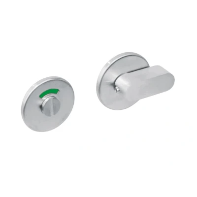Afbeelding van Intersteel Toiletgarnituur RVS 8 mm staal verdekt Ø53x5 met comfortknop