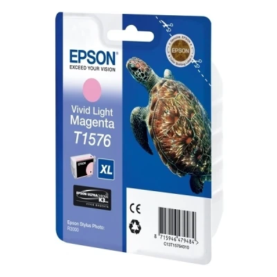 Image de Cartouche d&#039;encre Epson T1576 XL Tortue Magenta clair