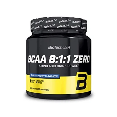 Afbeelding van BiotechUSA BCAA 8:1:1 Zero Suikervrij Glutenvrij 250 gram Blue Raspberry Smaak