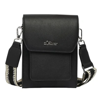 Afbeelding van s.Oliver Handliche MINI MIT Smartphonefach UND Magnetverschluss Schoudertas, Dames, Maat: One Size, Schwarz