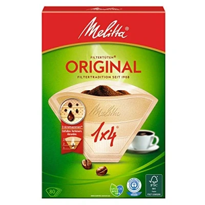 Afbeelding van Melitta Aroma Filterzakken Natuurbruin 1x4, 80 Stuks