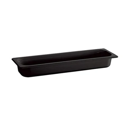 Afbeelding van APS 84308 GN 2/4 Eco Line melamine container, 53 x 16,2 cm, diepte 100 mm, 4,3 l, zwart
