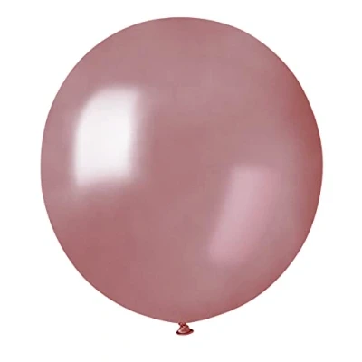 Image de Enveloppe 25 ballons nacrés en latex naturel de qualité supérieure G150 (Ø 48 cm / 19 pouces) or rose nacré