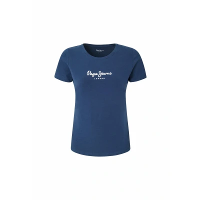 Afbeelding van Pepe Jeans NEW Virginia Tshirt print, Dames, Maat: Large, Dark blue