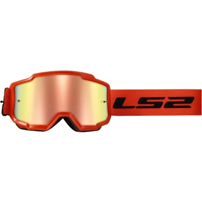Afbeelding van Crossbril LS2 Charger oranje met spiegel lens
