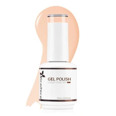Afbeelding van Nicedeco Nagellak, 15 ml, Nude Orange, UV/LED, soak off, gel, manicure, pedicure, professioneel, gebruik in salon en thuis, houdt lang eenvoudig aan te brengen, 008