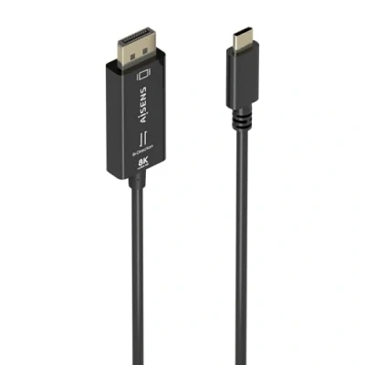 Afbeelding van AISENS A109 0879 video kabel adapter 1,8 m USB Type C DisplayPort Zwart
