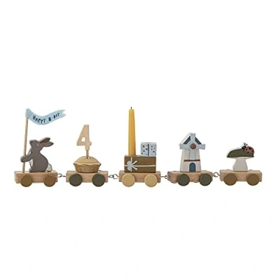 Afbeelding van Alfi verjaardag decoratie bruin MDF